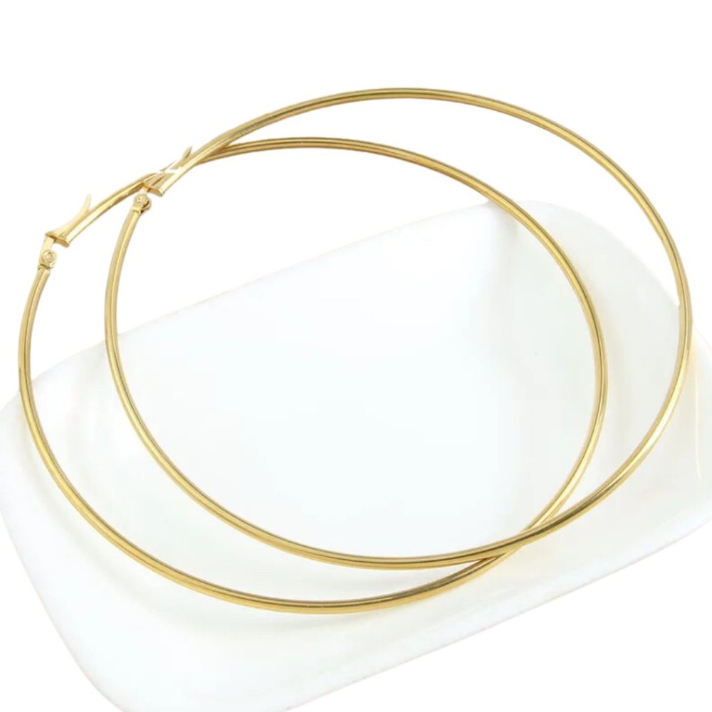 Large Stainless Steel Hoop Earing